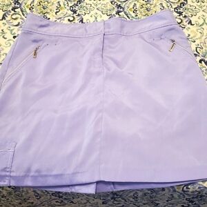 Izod Lilac Women's Golf Skort with Zip Pockets